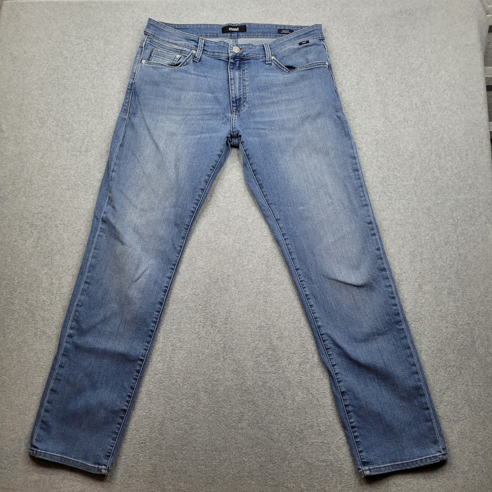 Mavi Marcus‎ Slim Straight Leg Jeans Mens 35x34 Blue Denim Stretch R245547
